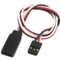 CABLE_EXT_SERVO_MH. Extensor Cable Servo RC Male to Female, 300mm.