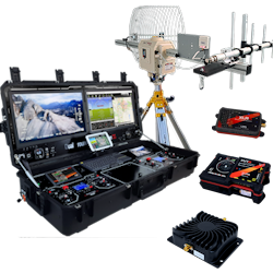 KITD5DUALSTRR_002. Full XLRS System (250Km), Redundant Radio Control & Mavlink Telemetry 250Km, Digital Video Full HD 150Km with GCSD5 DUAL, SATPROV3, WMX481R-V3...